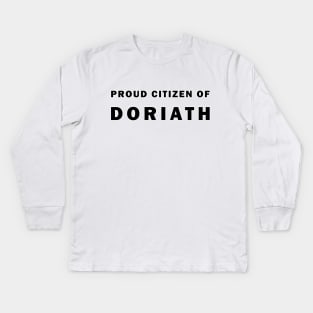 Proud Citizen of Doriath Kids Long Sleeve T-Shirt